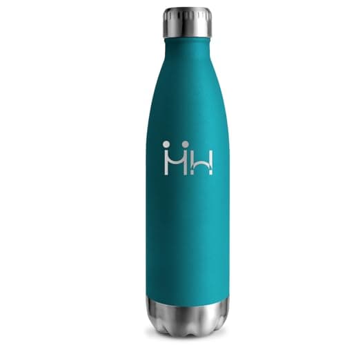 Gourde Isotherme 500ml Sans BPA En Acier Inoxydable, 24h Froid & 12h Chaud, Anti-Fuite pour Voyage, École et Bureau — Vert Foncé