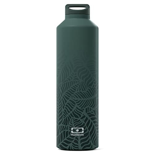 monbento Ensemble de Lunch Box Jungle en Métal, Bouteille Isotherme 500ml Sans BPA - Durable et Sûr