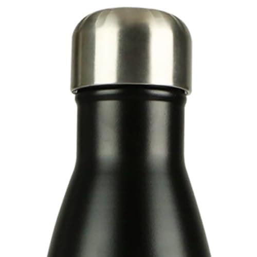 Mont-Clair Gourde isotherme sans BPA 500ml - 24h froid & 12h chaud, Bouteille d'eau inox durable - Noir — Noir