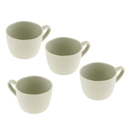 Tubayia Lot de 4 tasses à café en mélamine résistante, parfaites pour fêtes, camping et pique-nique, résistantes et dura