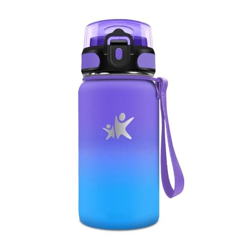 Gourde Isotherme KollyKolla 500ml pour Enfant | Étanche, Reutilisable sans BPA, pour l'école et le Bureau | Fitness — 500ml丨rouge Foncé + Noir