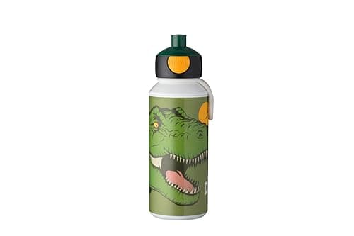 Gourde Pop-up Campus Mepal Sans BPA pour Enfant École 400 ml Jungle Étanche Lavable Au Lave-Vaisselle — Dino