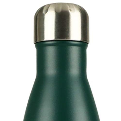 Mont-Clair Gourde isotherme sans BPA 500ml - 24h froid & 12h chaud, Bouteille d'eau inox durable - Noir — Vert