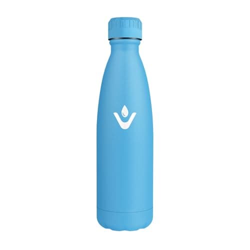 Bouteille Isotherme Inox 500ml pour Sport et Voyage Étanche et Réutilisable, Gourde Métal Woman and Man — Bleu Ciel