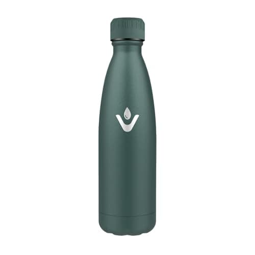 Bouteille Isotherme Inox 500ml pour Sport et Voyage Étanche et Réutilisable, Gourde Métal Woman and Man — Vert Olive