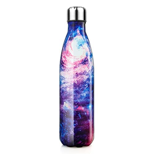 Lalafancy Bouteille d'eau en Acier Inoxydable Sans BPA pour Outdoor & Travail - Thermos Double Paroi 24h Froid & 12h Cha — Bleu Univers-750ml
