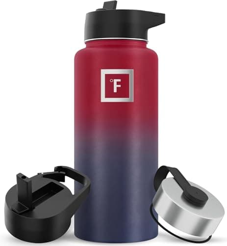 Gourde Isotherme Inox Étanche 1200 ml - Parfait pour Sport et Voyage - Idéale pour Enfants et Adultes — Dark Rainbow