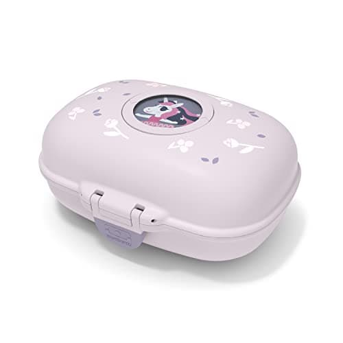 Monbento - Boite à Gouter Enfant Sans BPA | Boite à Gouter Fille avec Motif Fleurs | Idéale pour Ecole, Pique-nique et V — Licorne