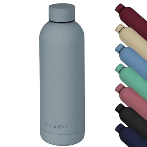 Vivezen - Bouteille isotherme 500ml réutilisable chaud ou froid - Multiple coloris — Gris Clair