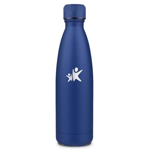 Goude Grsta Isotherme 500ml pour l'École, Camping et Voyages, Maintien la Température Froid & Chaud, Bouteille Réutilisa — Bleu Foncé