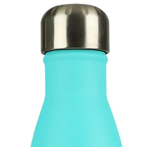 Mont-Clair Gourde isotherme sans BPA 500ml - 24h froid & 12h chaud, Bouteille d'eau inox durable - Noir — Bleu Clair