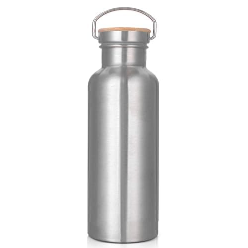 Gourde isotherme en Acier Inoxydable 500 ml Sans BPA Anti-fuite, Idéale pour Sport Fitness Bureau Extérieur, Bouteille D — Double Paroi-750ml
