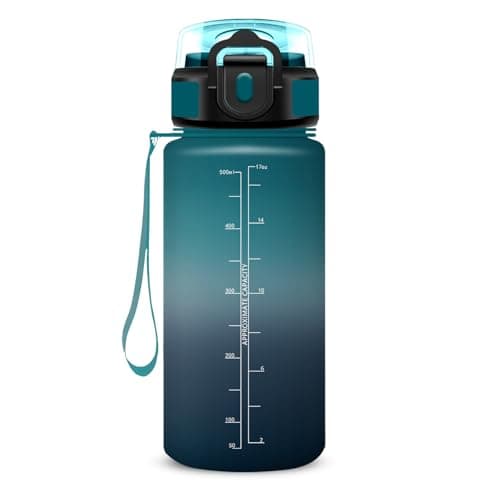 Gourde Enfant 500ml avec Paille Anti Fuite Marque Anti-Dechiffrement pour École Camping Voyage Sports Vélo avec Cadenas — Vert-gris