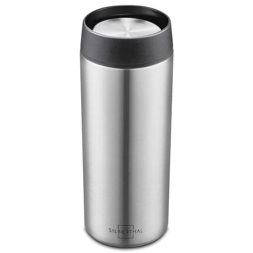 SILBERTHAL Thermos Cafétéria 350ml - 6h Chaud/12h Froid - Acier Inoxydable Anti-fuite