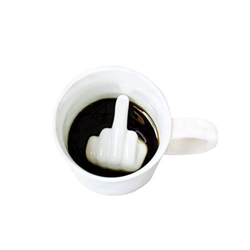 I-TOTAL® thé/café tasse céramique avec dessins 3D intérieurs (MŒCREUX) idéale pour lematin 300 ml
