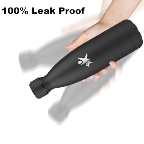 Goude Grsta Isotherme 500ml pour l'École, Camping et Voyages, Maintien la Température Froid & Chaud, Bouteille Réutilisa