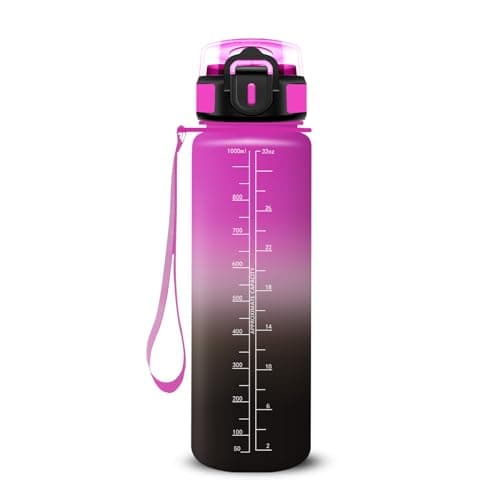 Gourde Enfant 500ml avec Paille Anti Fuite Marque Anti-Dechiffrement pour École Camping Voyage Sports Vélo avec Cadenas — Violet-noir