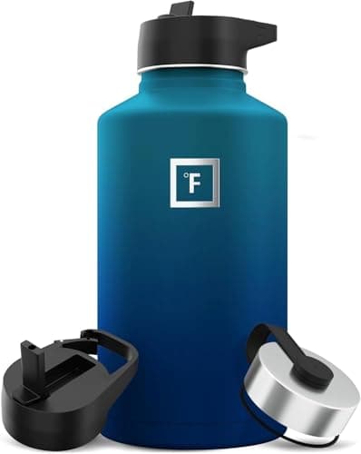 Gourde Isotherme Inox Étanche 1200 ml - Parfait pour Sport et Voyage - Idéale pour Enfants et Adultes — Nuit Noire
