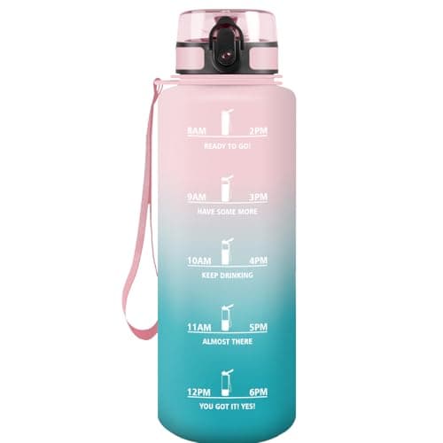 Gourde HoneyHolly Sport 500ml, Filtrante et Temps Marcateur, Idéale pour Sport, Fitness et Yoga, Sans BPA, 500ml — Rose & Tamarin-1.5l