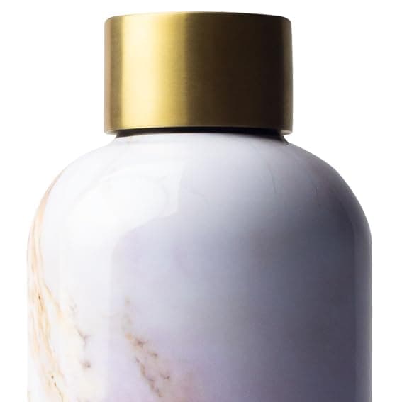 MAMEIDO Gourde Isotherme Pearl Marble Gold - Conserve la fraîcheur 24h & la chaleur 12h, Inoxydable & Sans BPA, 500ml — Pearl Marble Gold