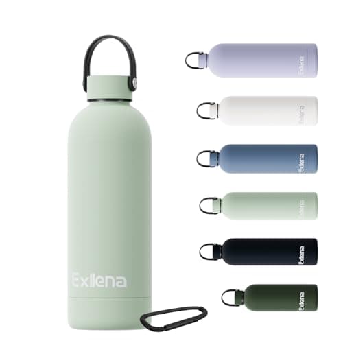 Exllena Gourde Isotherme 24 Heures - Pour Hommes et Femmes - Bureau, Fitness ou Camping - Conservaitrice Froid et Chaud