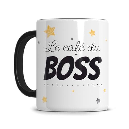 Mug Personnalisé Original Star Mug Noir avec Texte personnalisable – Cadeau Completement Original 330ML pour Anniversair