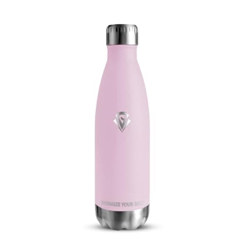 Gourde Isotherme Grsta 500ml pour Enfant et Sport - Bouteille Inox Reutilisable - Bouteille d'Eaupour Sport, École et Gy — Rose