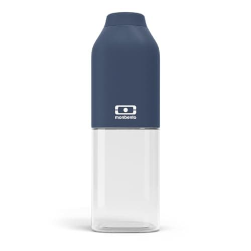 Monbento Bouteille d'Eau MB Positive M Natural Cream 500ml Hermétique pour Bureau Sport Pique-Nique Sans BPA Zéro Déchet — Bleu Infinity