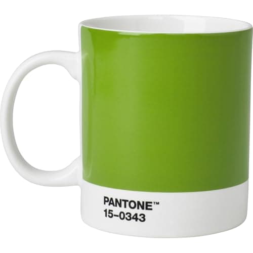 Mug Céramique Pantone Vert Clair 101030578 8,50 x 12,40 x 9,80 cm Design Élégant — Vert
