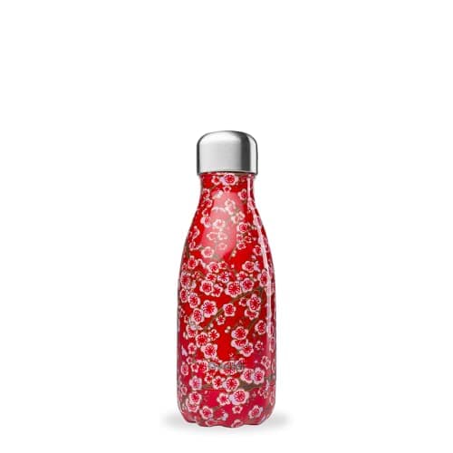 Qwetch Bouteille Isotherme Hanami Bleu 500ml - 24h Froid / 12h Chaud, Étanche / Sans BPA / Réutilisable - Gourde Inox Pa — Flowers Rouge