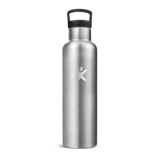 Gourde Inox Isotherme 500ml Anti Fuite 24h Froid & 12h Chaud pour École et Bureau — Inox