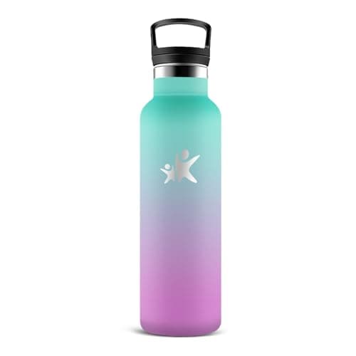 Gourde Isotherme Inox 500ml Anti Fuite pour Randonnée & Camping — Violet