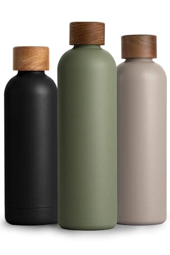 T&N Bouteille Isotherme 1L en Acier Inoxydable Étanche pour Boissons Gazeuses, Conserve le Froid 29h et la Chaleur 14h,