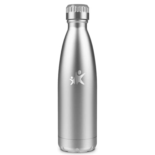Goude Grsta Isotherme 500ml pour l'École, Camping et Voyages, Maintien la Température Froid & Chaud, Bouteille Réutilisa — Inox