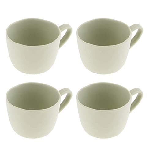 Tubayia Lot de 4 tasses à café en mélamine résistante, parfaites pour fêtes, camping et pique-nique, résistantes et dura