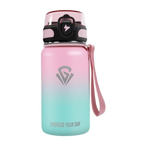 Gourde Enfant Grsta 500ml Isotherme Facile à Nettoyer — Light Pink-green