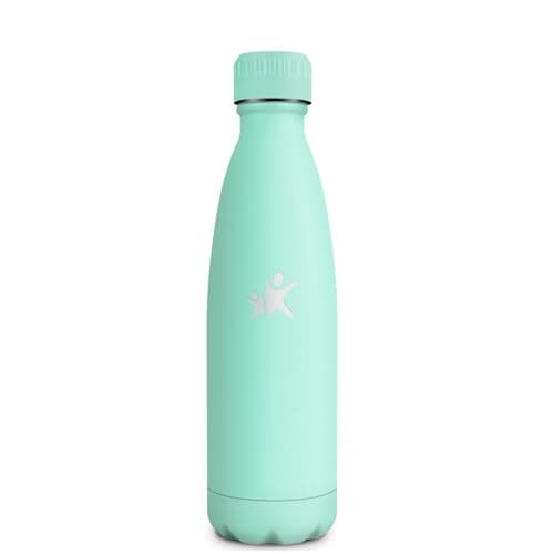 Goude Grsta Isotherme 500ml pour l'École, Camping et Voyages, Maintien la Température Froid & Chaud, Bouteille Réutilisa — Bleu Vert