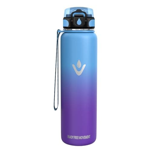 Gourde Inox 500ml enfantsIsothérme BPA FreeÉcole Bureau Sport — Bleu Ciel & Violet-1l