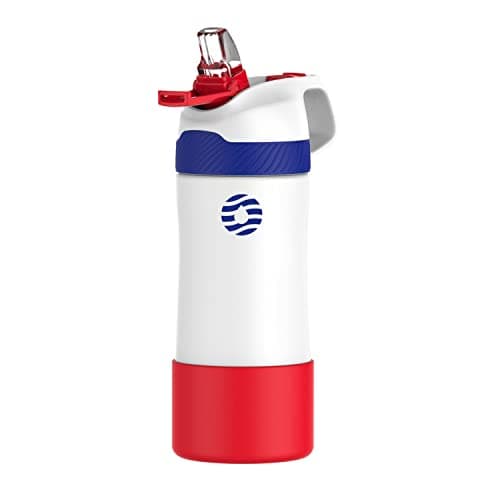 Bouteille Isotherme FJBottle Gourde Enfant 350ML/400ML, Étanche sans BPA pour Ecole et Sport, Bouteille Réutilisable Ant — Drapeau de la France