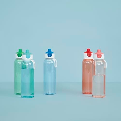 Bouteille Pop-Up Campus Mepal - Étanche et Réutilisable pour L'école et les Déplacements - Transparente - Sans BPA et La
