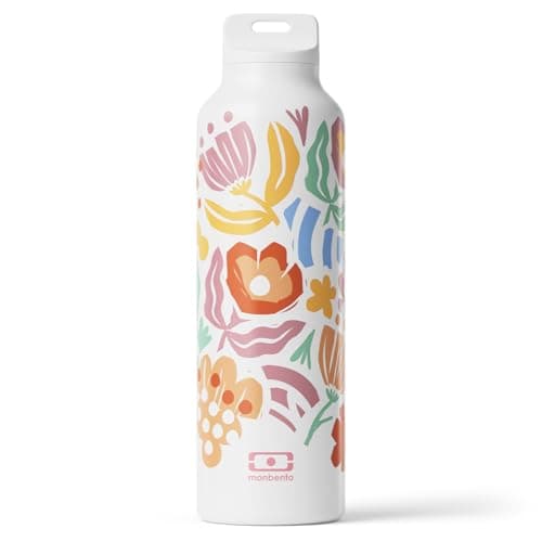 MONBENTO Bouteille Isotherme 12h MB Steel Silver 500ml - Bouteille Inox Sans BPA - Parfaite pour Eau, Thé, Café — Graphic Papercut