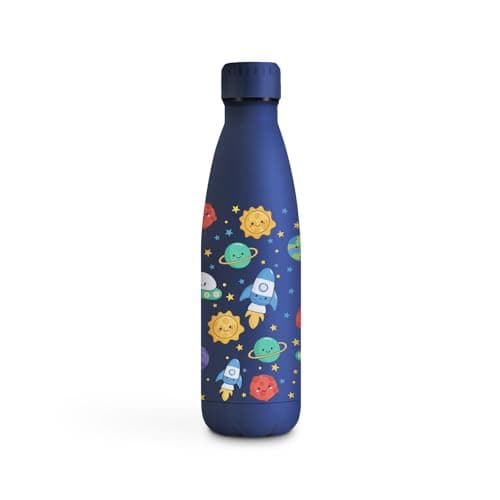 Gourde Inoxydable KollyKolla Isotherme 500ml Impression 3D Sans BPA Reutilisable Enfant Adulte Sport Bureau — 500ml Univers de Dessin Animé