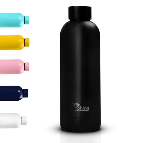 Otto Koning Gourde isotherme 500ml sans BPA Bouteille d'eau étanche gardant les boissons froides 24h et chaudes 12h
