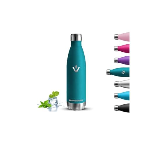 Gourde Isotherme 500ml Sans BPA Reutilisable pour Enfant et Adulte - 24h Froid & 12h Chaud - Anti Fuite - Idéale pour Éc