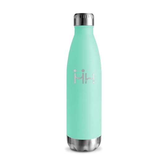 Gourde Isotherme 500ml Sans BPA En Acier Inoxydable, 24h Froid & 12h Chaud, Anti-Fuite pour Voyage, École et Bureau — Vert