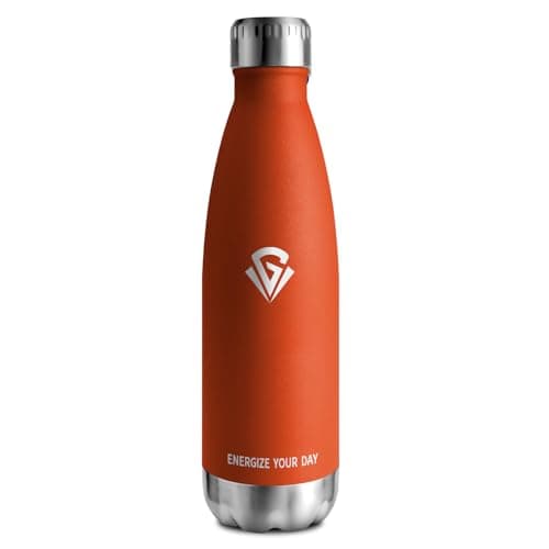 Bouteille Isotherme Inox 500ml pour Sport et École | Gourde Étanche et Durable | Anti BPA | Double Paroi | Bureau et Éco — Orange