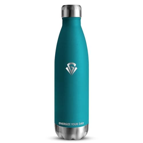 Gourde Isotherme Grsta 500ml pour Enfant et Sport - Bouteille Inox Reutilisable - Bouteille d'Eaupour Sport, École et Gy — Vert Mousse