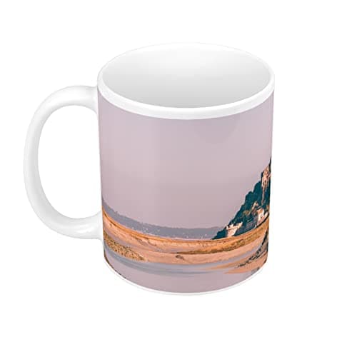 Tasse Mont Saint Michel Marée Basse Magnifique Design Tourisme France 250ml Céramique Éco-Friendly
