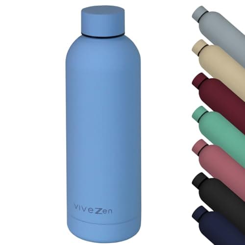 Vivezen - Bouteille isotherme 500ml réutilisable chaud ou froid - Multiple coloris — Bleu