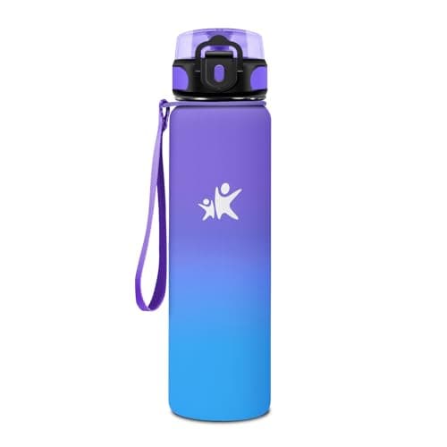 KollyKolla Isotherme 500ml, Gourde Inox sans BPA pour Enfant & Adulte, École et Outdoor Anti Fuite — Kk丨macaron Violet + Bleu Clair